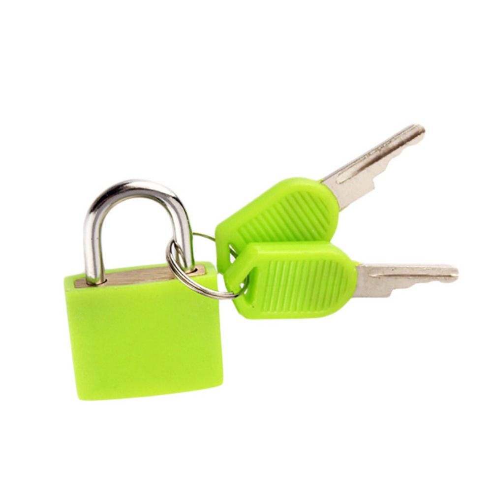 Cabinet Lock Key - 23mm強力スチール製寮用備品旅行用品スーツケース南京錠小型荷物ロック（鍵2本付き）キャビネットドアブックバッグ用