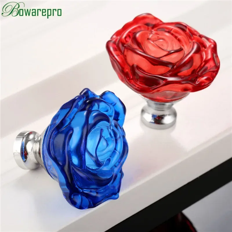 Furniture Hardware Knobs - Bowarepro 50 ミリメートルクリスタルガラスハンドルキャビネットノブ引き出しキッチンのドアワードローブハードウェアのプルハンドル家具ノブハンドル