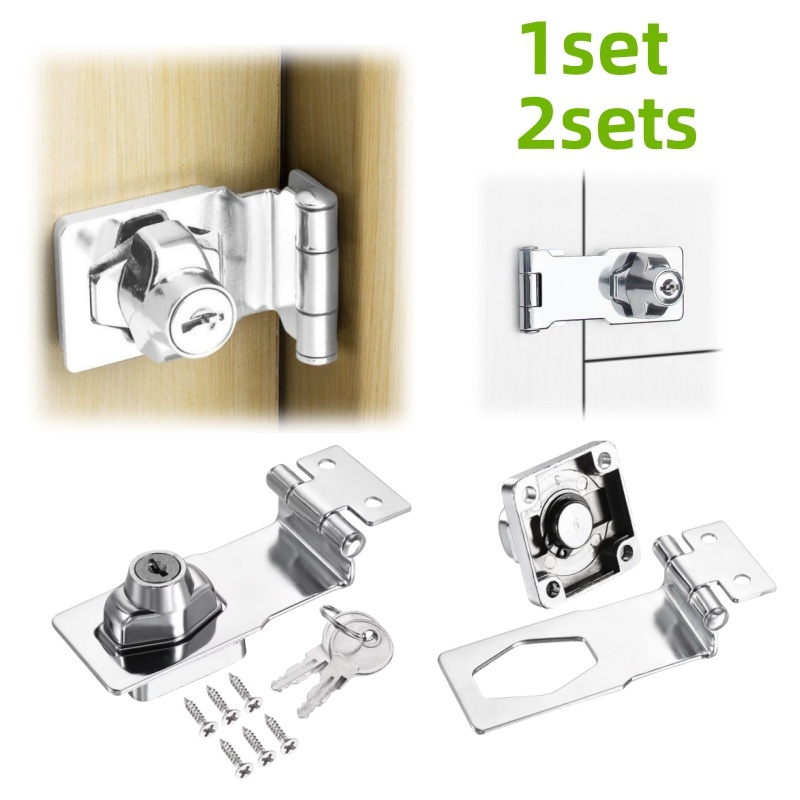 Furniture Hardware Knobs - 1/2 セットのノブスタイル家具安全ロック、キャビネット、引き出しロック、キーとネジ付きハードウェアアクセサリーに適しています。