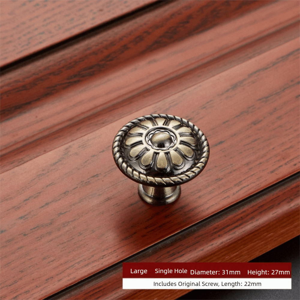Furniture Hardware Knobs - ブロンズ製ネジ式キャビネット・ワードローブ・家具用取っ手、引き出しハンドル、家具金具、ドアノブ