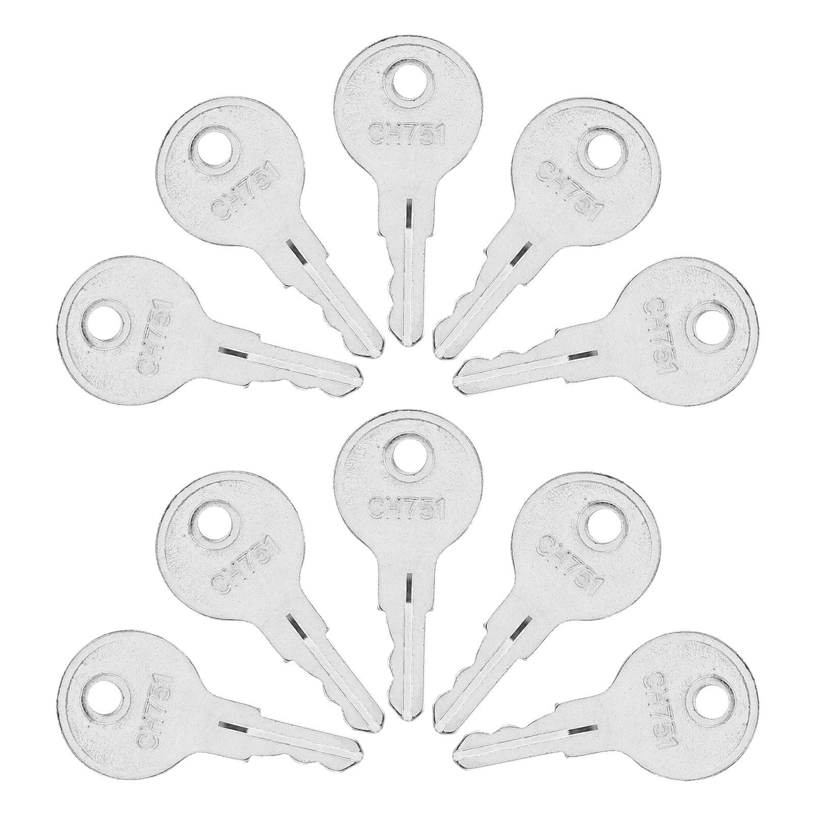 Cabinet Lock Key - 10 個ユニバーサル Rv キーヘビーデューティ交換用キャンピングカードアロック収納キャビネットツールボックスユーティリティカートサイドボックスキー
