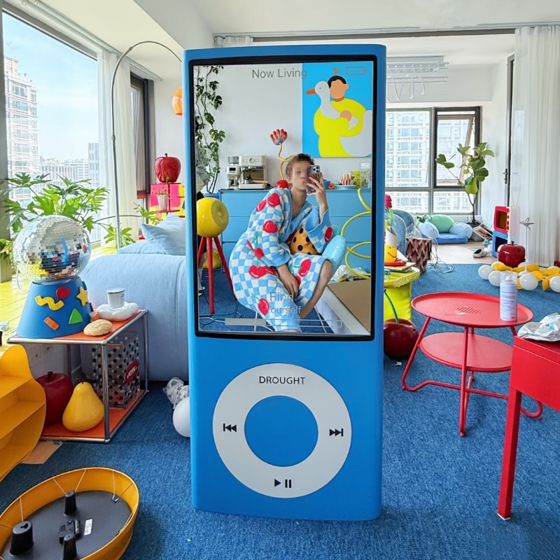 Furniture For Hardware Shop - レトロな全身鏡、家庭用寝室用床から天井までの創造的なパーソナライズされた全身鏡、開店祝い