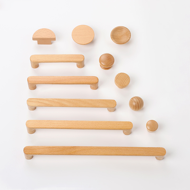 北欧木製家具ハンドル ブナ材キッチンキャビネットハンドル ワ - Furniture Grade Hardware のレビューと価格