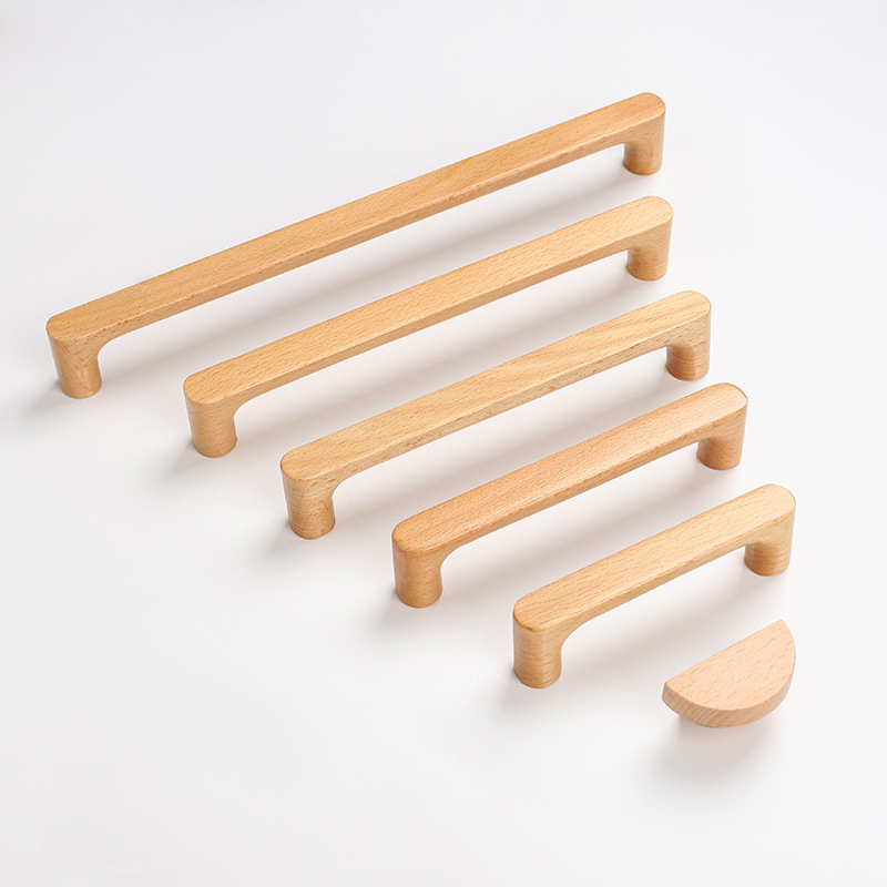 北欧木製家具ハンドル ブナ材キッチンキャビネットハンドル ワ - Furniture Grade Hardware のレビューと価格