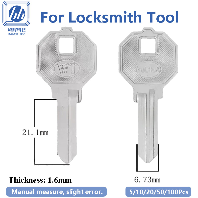 5-100個/ロット WT左側未加工銅製ブランクキーファイル - Cabinet Lock Key のレビューと価格