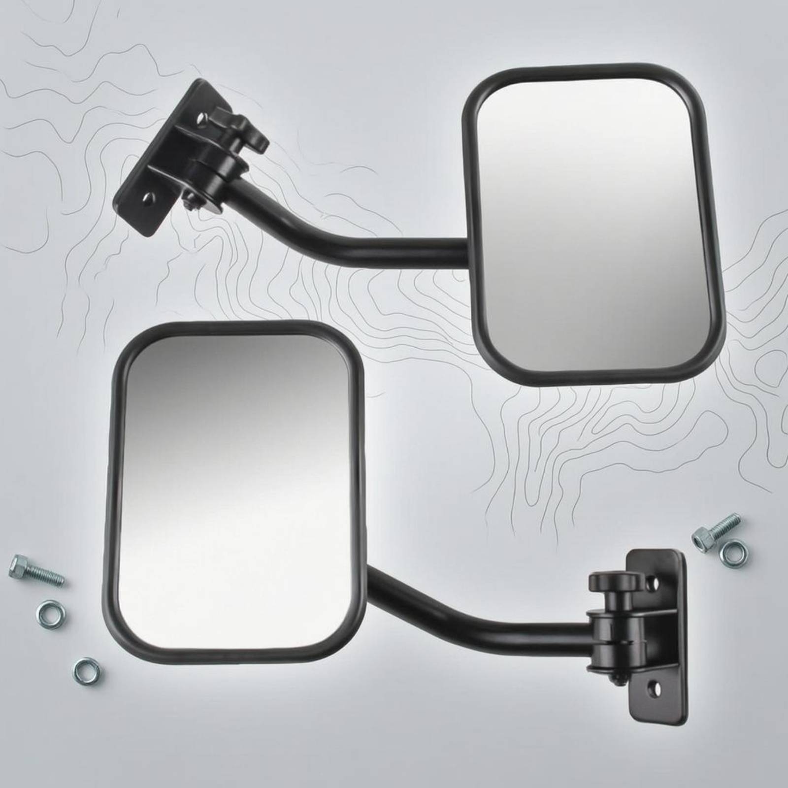 スペッチエット オフロード ドアヒンジミラー 調整可能なアー - Furniture Hardware Fittings のレビューと価格