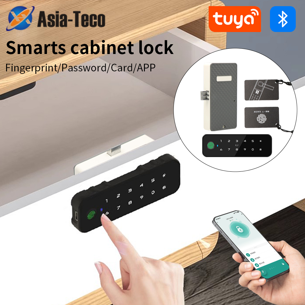 Tuya Bluetooth スマート木製キャビネット指紋ロ - Cabinet Lock Key のレビューと価格