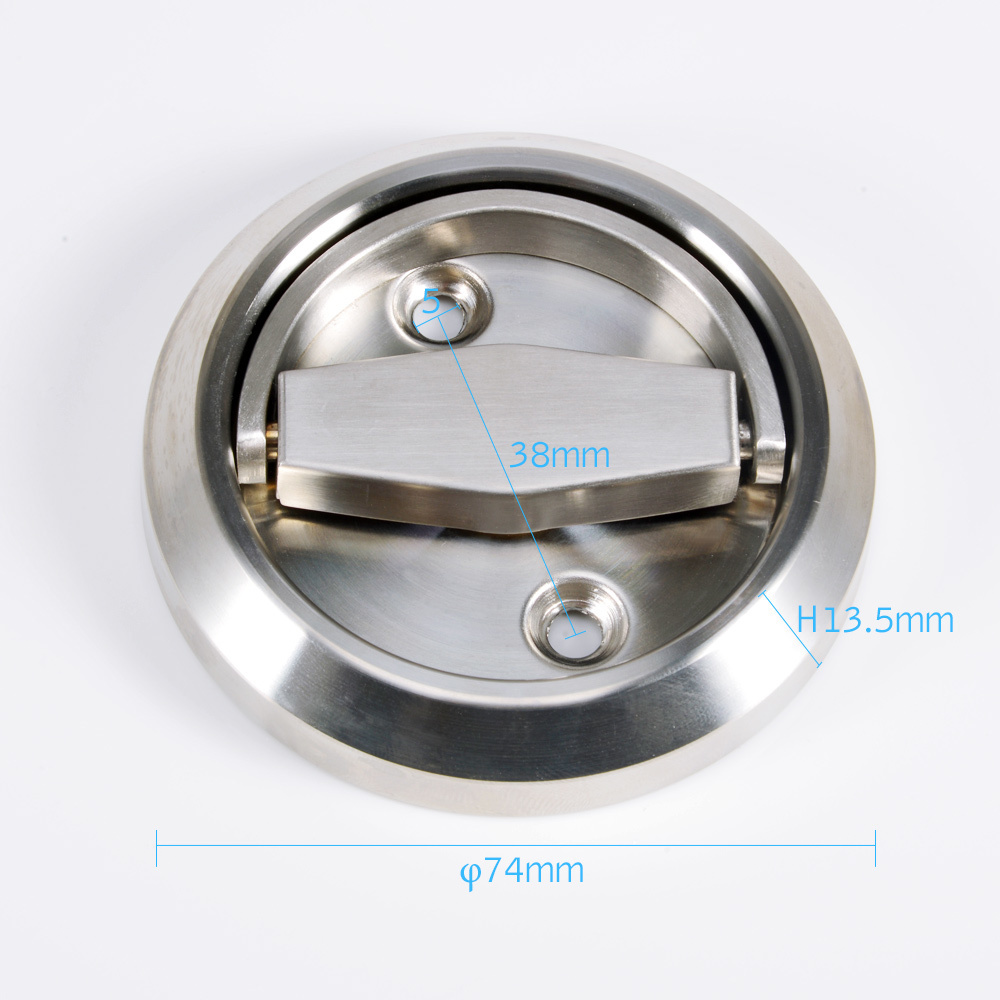 ステンレス鋼の隠しキャビネットノブとハンドルラウンド凹型食器 - Furniture Grade Hardware のレビューと価格