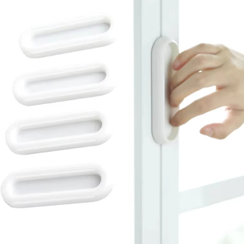 4 個の自己粘着ドアノブ楕円形ドアハンドル室内ドア用ガラス窓 - Furniture Grade Hardware のレビューと価格