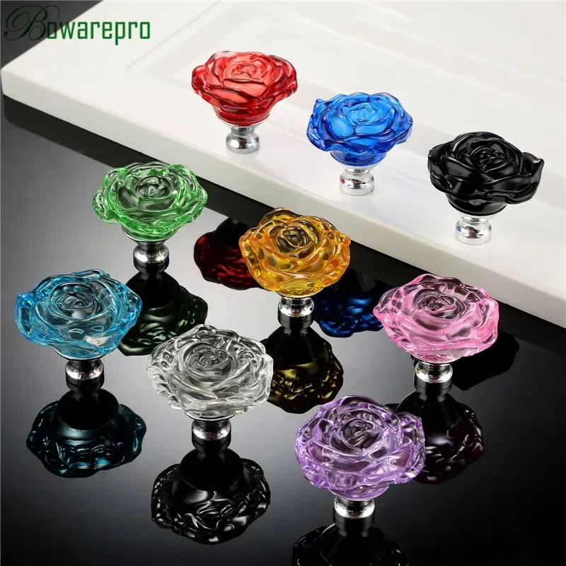 Bowarepro 50 ミリメートルクリスタルガラスハンド - Furniture Hardware Knobs のレビューと価格