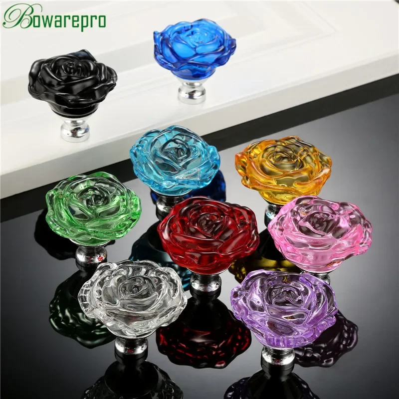 Bowarepro 50 ミリメートルクリスタルガラスハンド - Furniture Hardware Knobs のレビューと価格