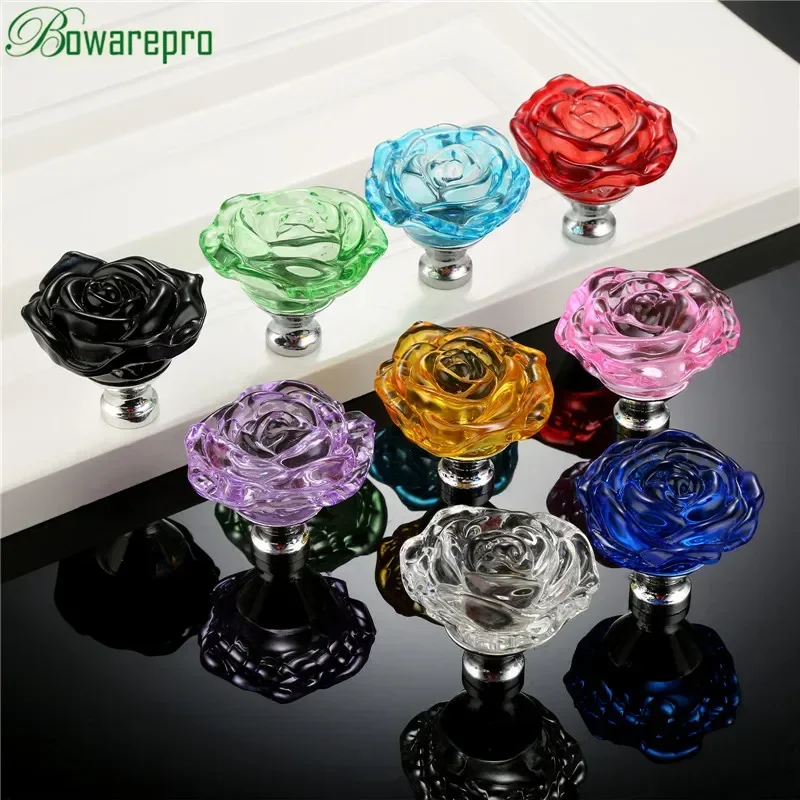 Bowarepro 50 ミリメートルクリスタルガラスハンド - Furniture Hardware Knobs のレビューと価格