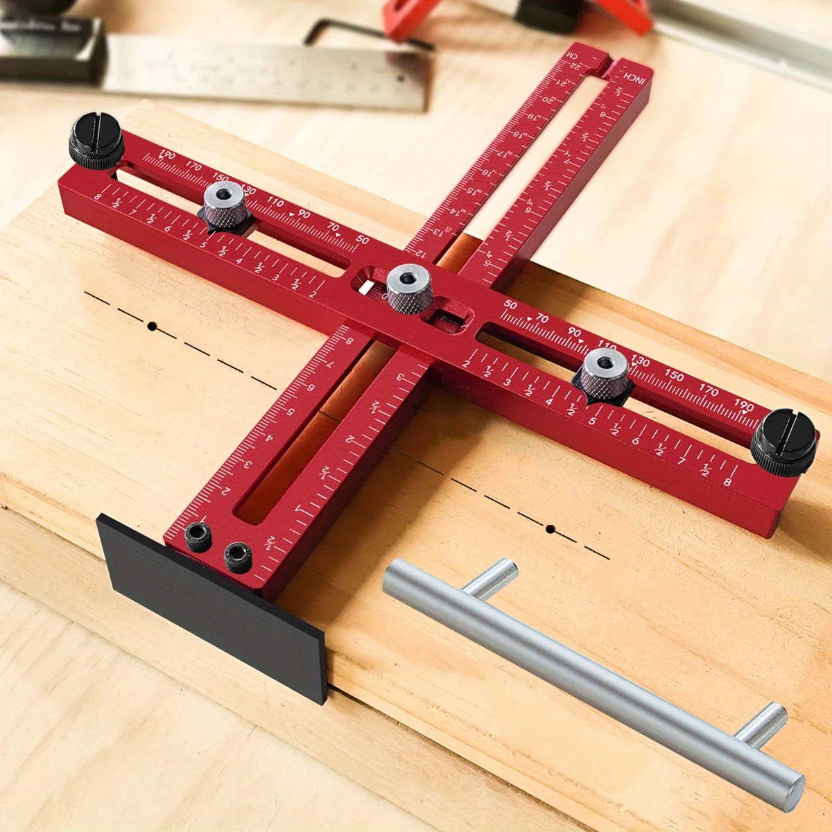 アルミキャビネットハンドルジグ、調整可能なパンチロケーター、 - Furniture Joint Hardware のレビューと価格
