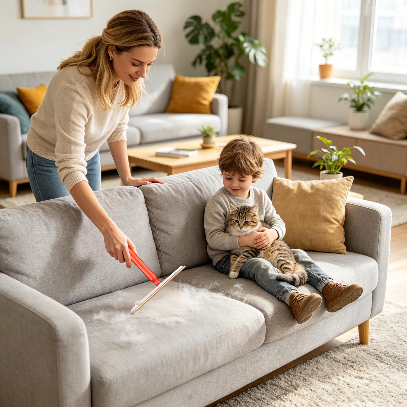 ペットの毛取り用カーペットレーキ 1個、持ち手付き、再利用可 - Furniture Joint Hardware のレビューと価格