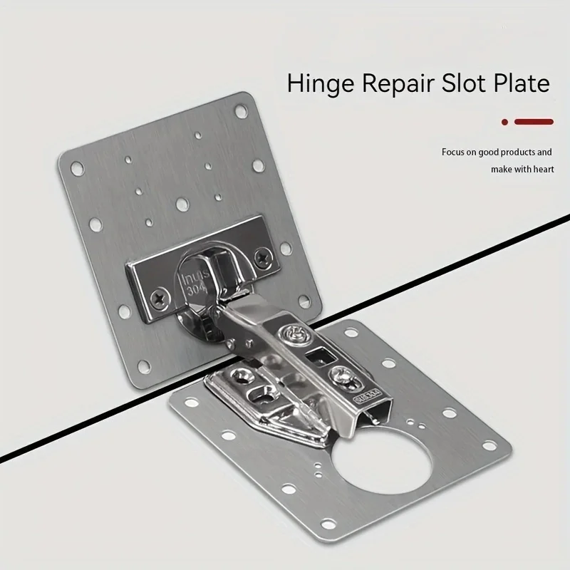 蝶番修理用プレート、キッチンキャビネットのドア用蝶番、ネジ付 - Cabinet Hinge Overlay のレビューと価格