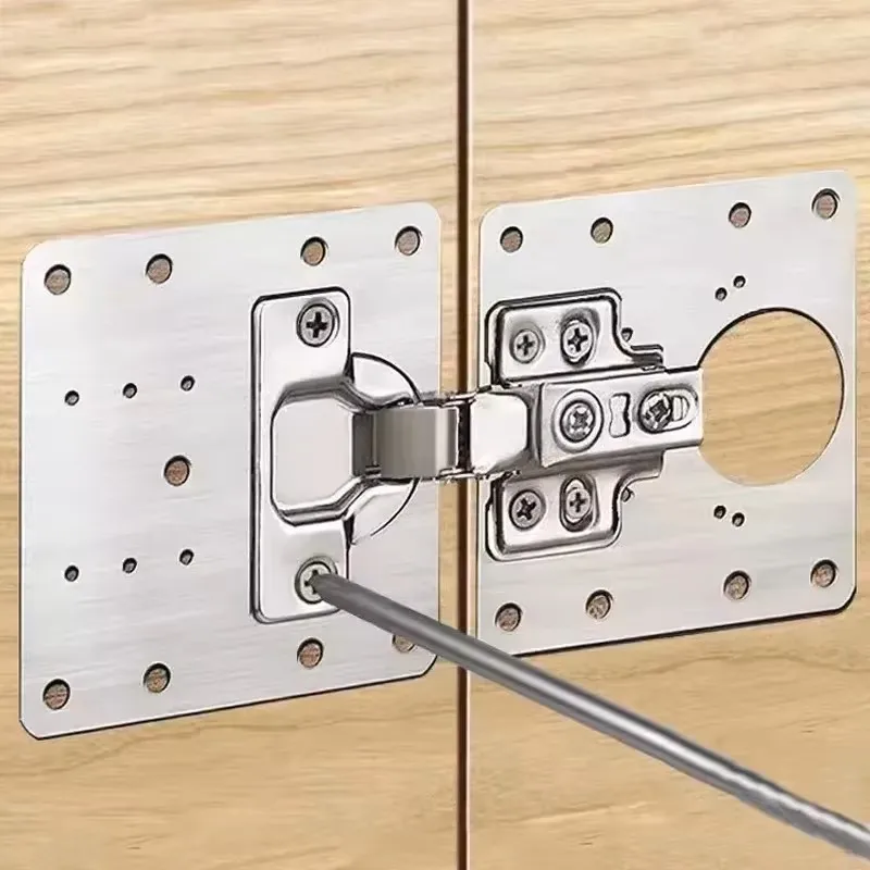 蝶番修理用プレート、キッチンキャビネットのドア用蝶番、ネジ付 - Cabinet Hinge Overlay のレビューと価格
