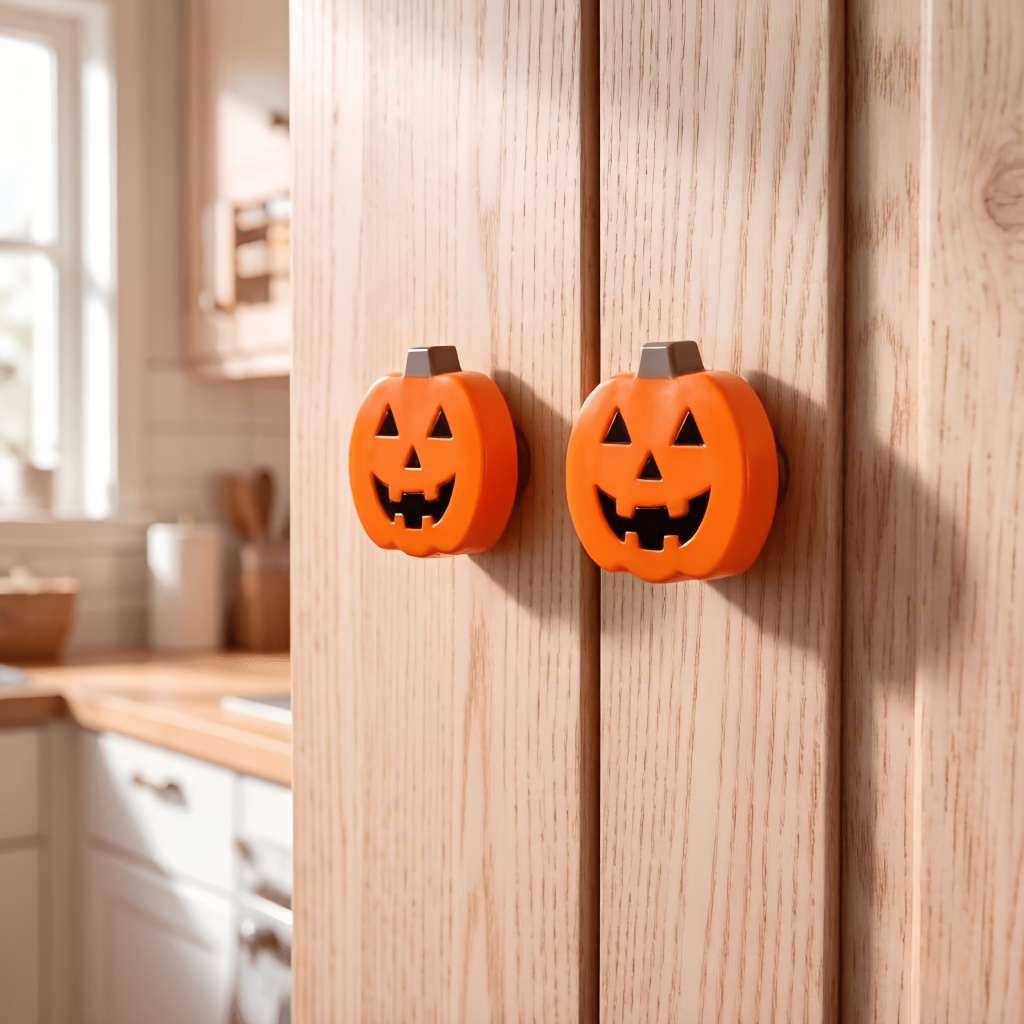 ハロウィンパンプキンノブカバー、ユニバーサルキャビネットと引 - Furniture Joint Hardware のレビューと価格