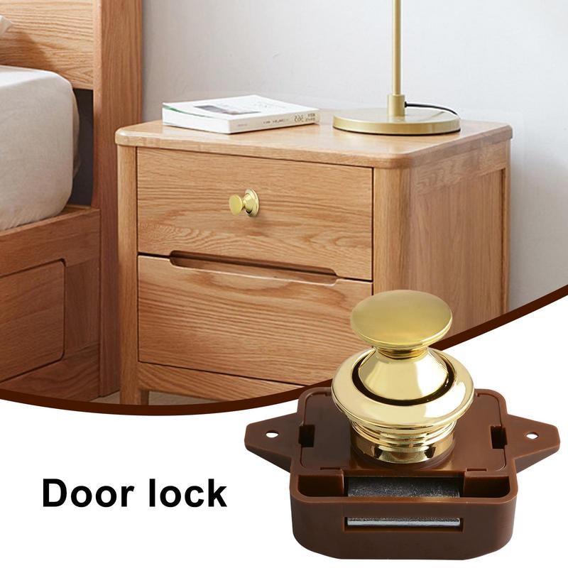 キャンピングカープッシュボタンラッチロック RV キャンピン - Furniture Hardware Knobs のレビューと価格