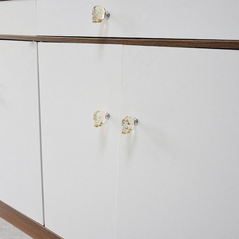 スカルクリスタルガラスノブ、食器棚引き出し取っ手、キッチンキ - Furniture Hardware Trends のレビューと価格