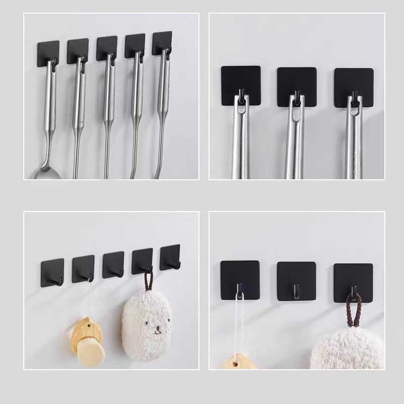 2-4 個の自己粘着式壁フックタオルホルダードア布コートハン - Furniture Hardware Fittings のレビューと価格