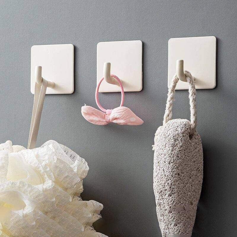 2-4 個の自己粘着式壁フックタオルホルダードア布コートハン - Furniture Hardware Fittings のレビューと価格