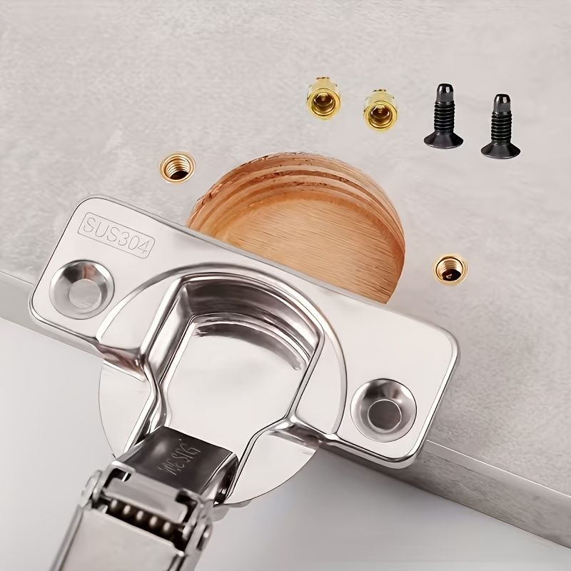 10/30/50セット再利用可能なヒンジ修理インサートキット - Cabinet Hinge Overlay のレビューと価格