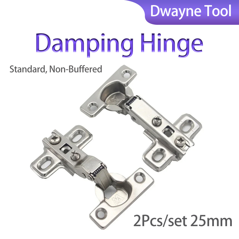 ダンパーヒンジ 2個/セット 25mm、フル/ハーフオーバー - Cabinet Hinge Overlay のレビューと価格