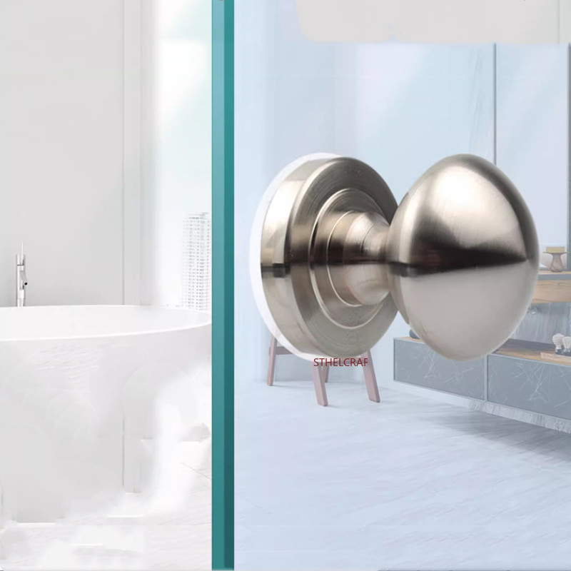 亜鉛合金納屋のドアハンドル屋内寝室の木製ドアラウンド単穴ハン - Furniture Hardware Knobs のレビューと価格