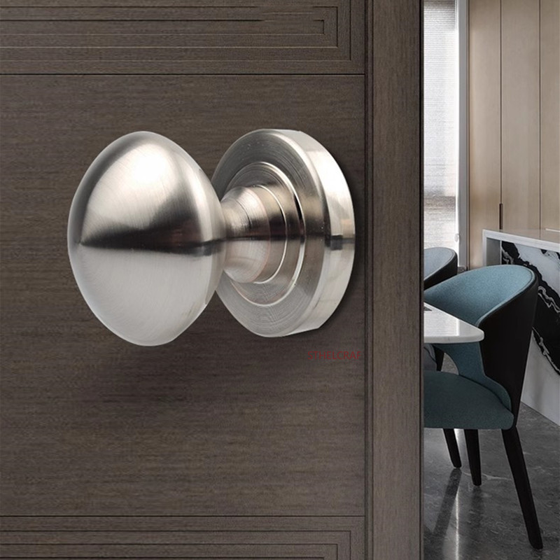 亜鉛合金納屋のドアハンドル屋内寝室の木製ドアラウンド単穴ハン - Furniture Hardware Knobs のレビューと価格